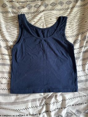 Amazon Essentials Navy Scoop Neck Tank Top